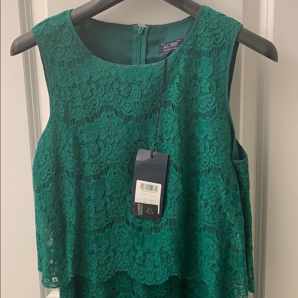 Armani Jeans brand new Green Lace Layered dress - Picture 5 of 6